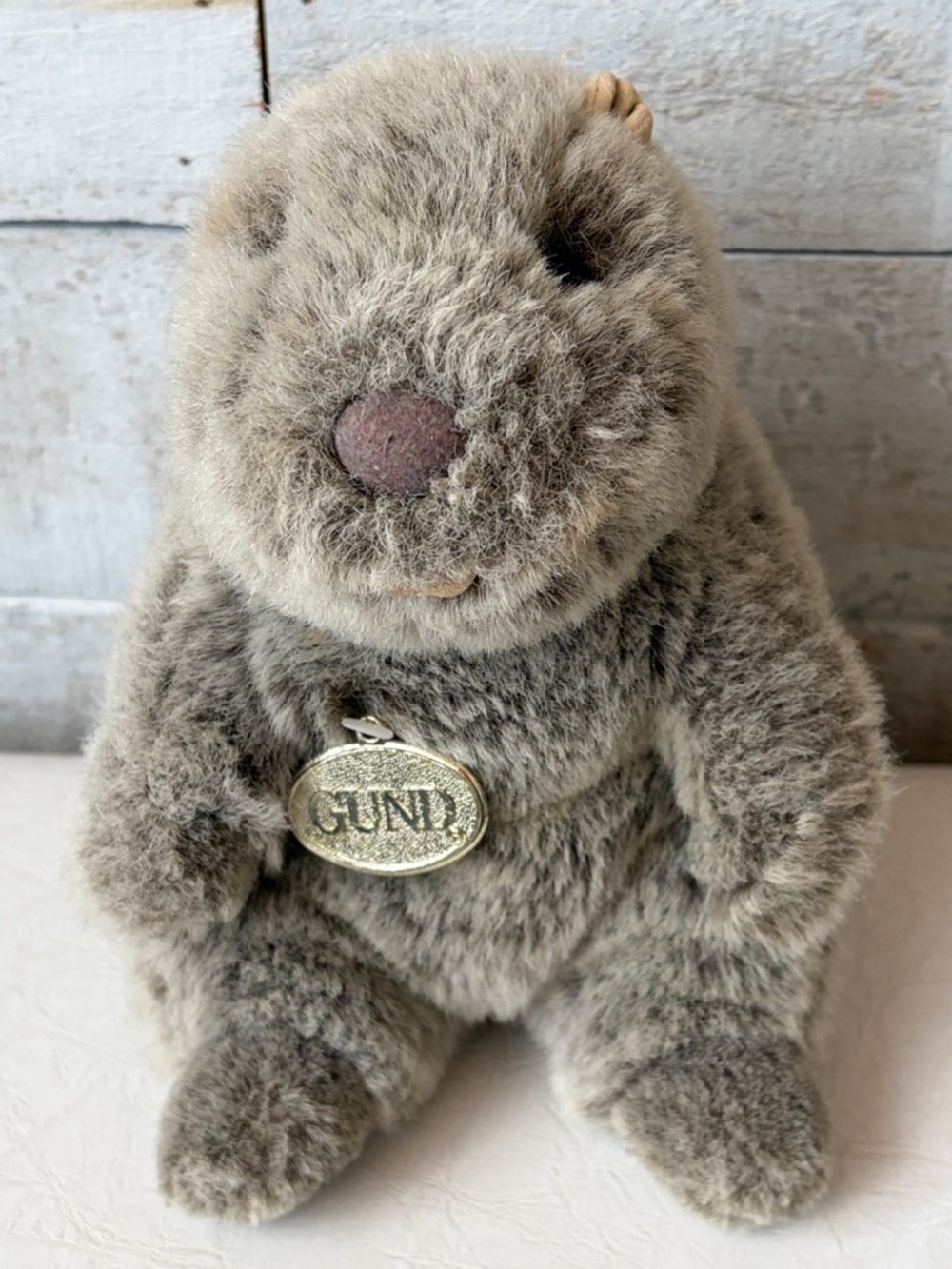 1987 Gund "Shadow" groundhog plush toy